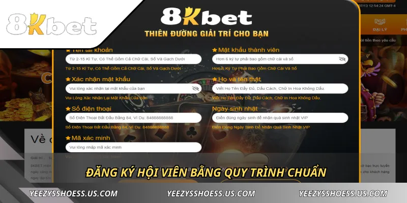 Đăng ký hội viên bằng quy trình chuẩn